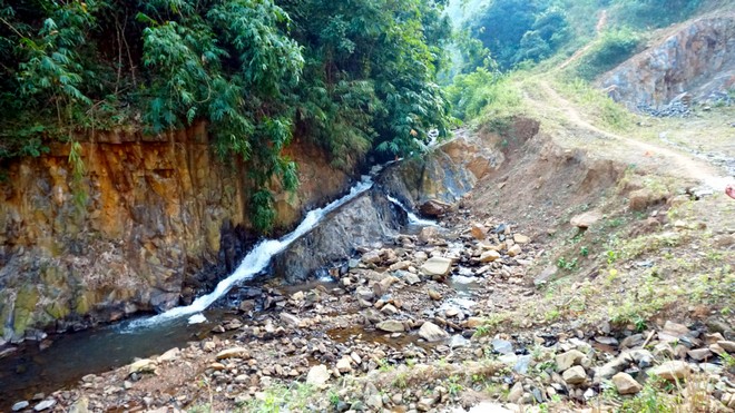 Flow of this river is destroyed due to the mining activities in Karbi Anglong hills.